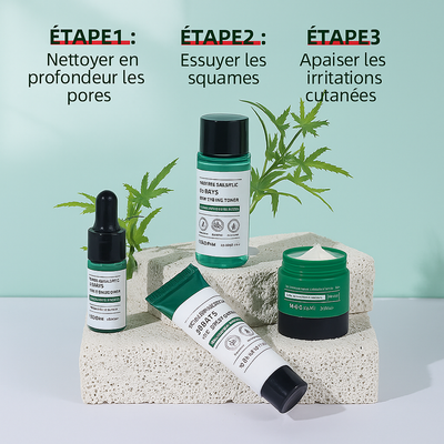 Kit contre Boutons & Taches Noires – Résultats en 30 Jours