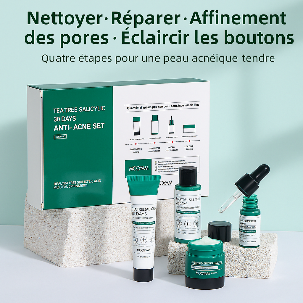 Kit contre Boutons & Taches Noires – Résultats en 30 Jours