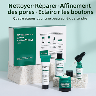 Kit contre Boutons & Taches Noires – Résultats en 30 Jours